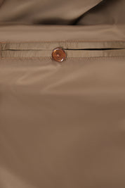 Zipped leather jacket - Hazelnut