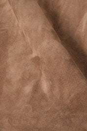 Zipped leather jacket - Hazelnut
