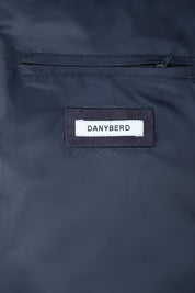 Zipped leather jacket - Navy