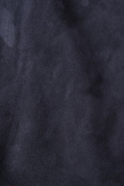 Zipped leather jacket - Navy