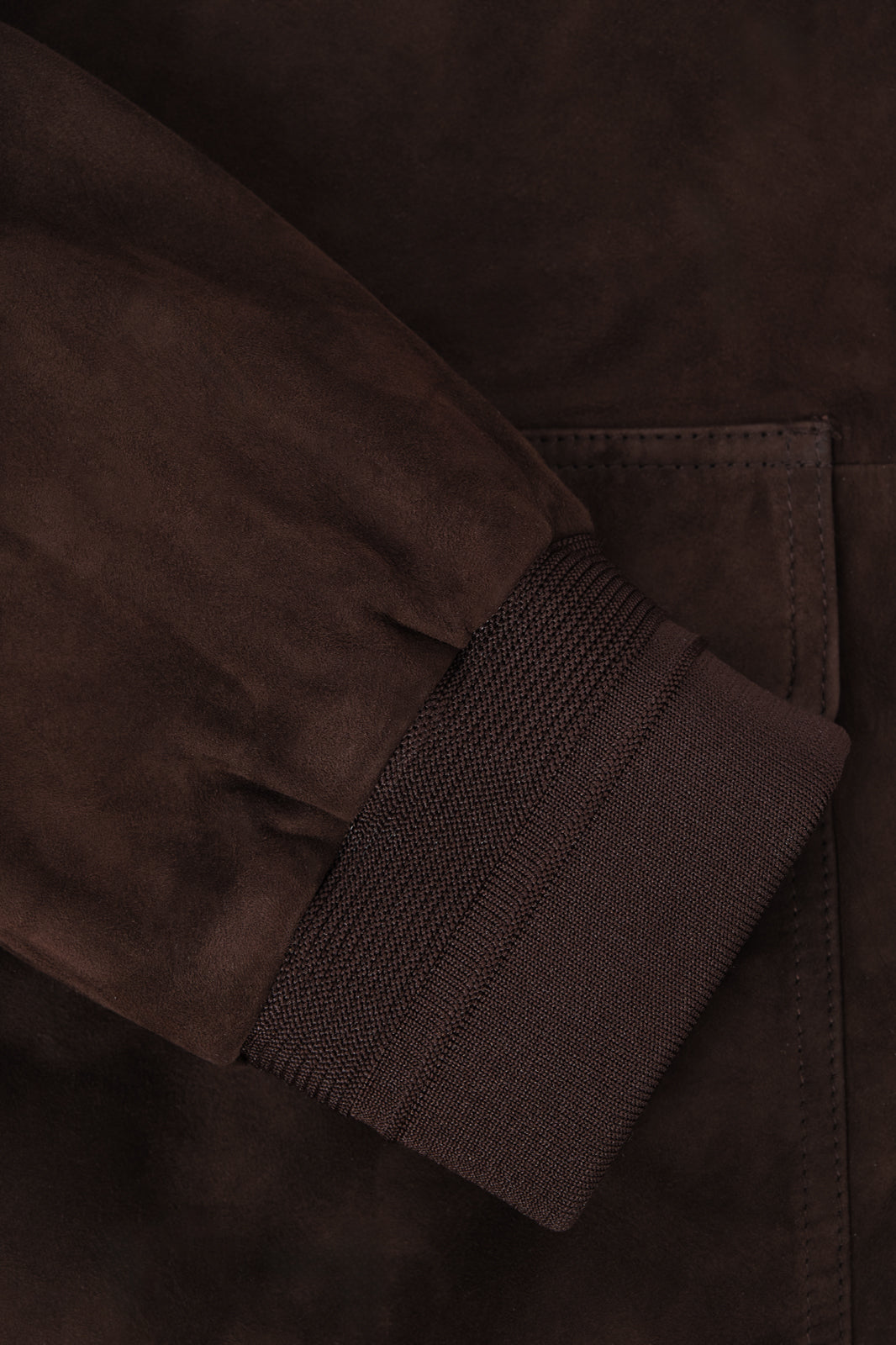 Buttoned leather jacket - Brown