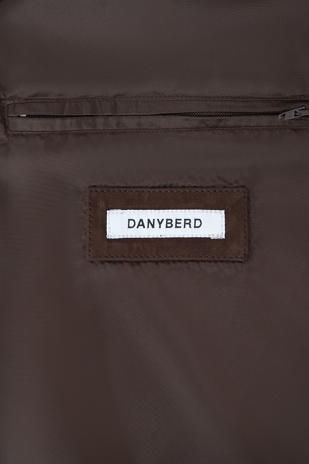 Buttoned leather jacket - Brown