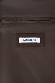 Buttoned leather jacket - Brown