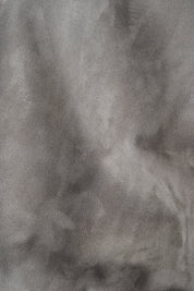 Hooded zipped leather jacket - Anthracite