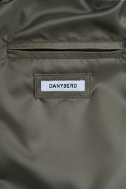 Hooded zipped leather jacket - Taupe