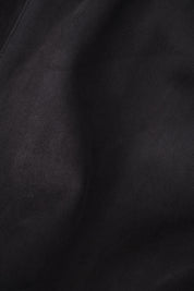 Hooded zipped leather jacket - Black