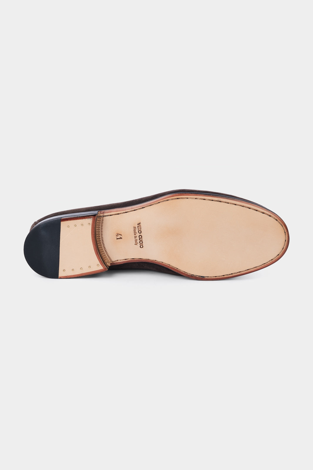 Tasseled leather loafers with thin leather sole - Brown