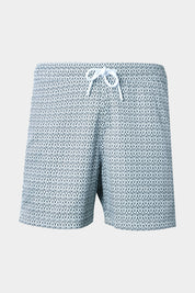 Photo fond blanc d'un maillot de bain Danyberd avec taille élastique, cordon de serrage et embouts en métal finition mate