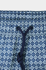 Photo fond blanc d'un maillot de bain Danyberd avec taille élastique, cordon de serrage et embouts en métal finition mate