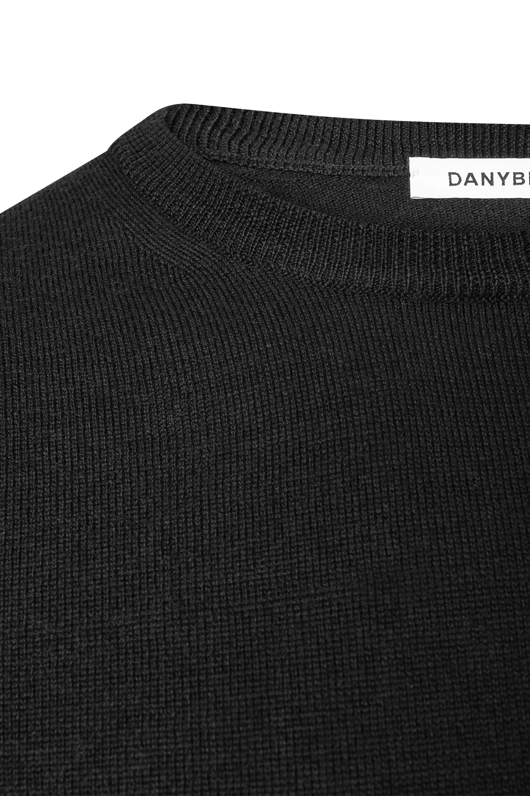 Round neck sweater - Black