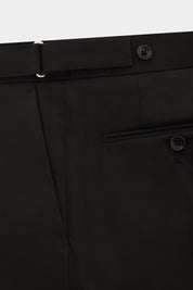 Cotton Drawstring Pants - Black
