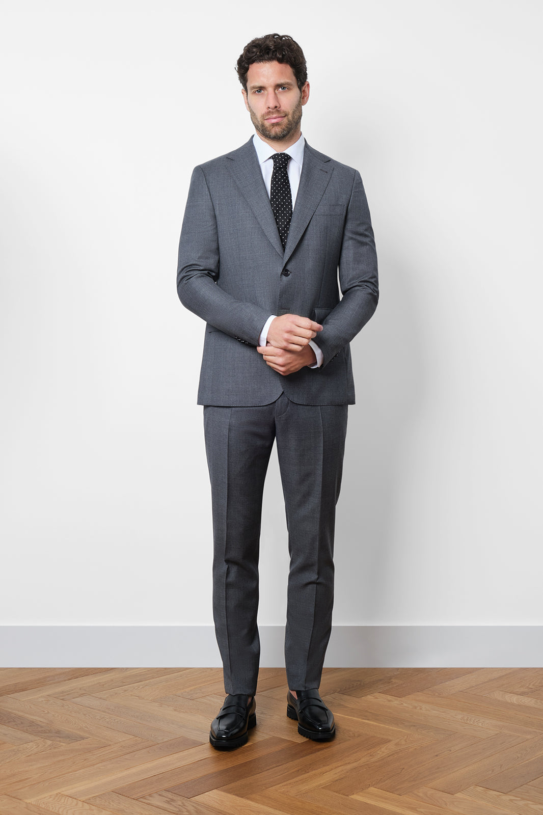 Prince of Wales Suit - Dark Grey