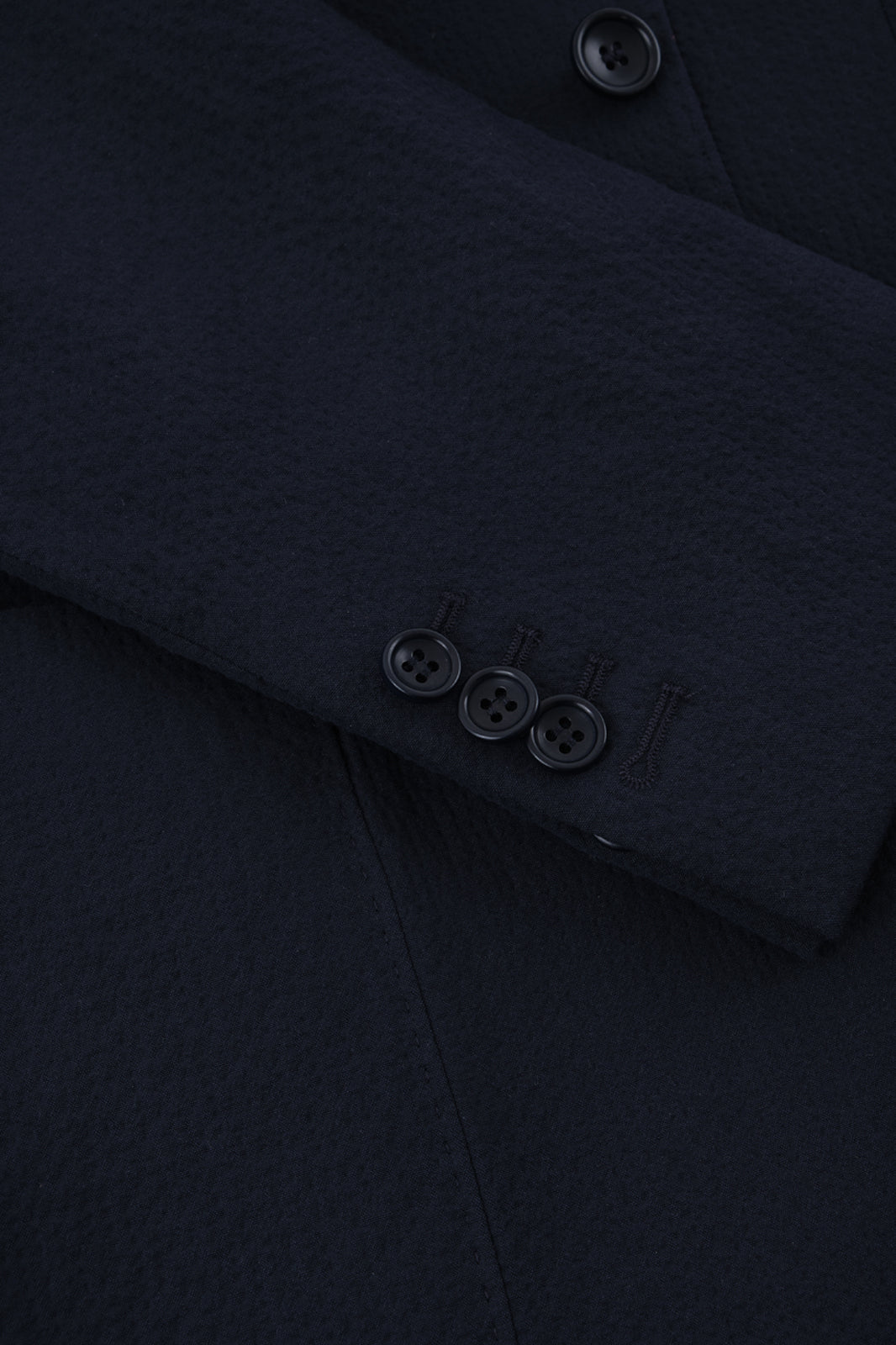 Seersucker patch pocket suit - Navy