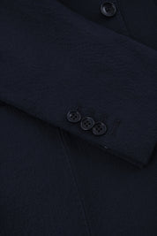 Seersucker patch pocket suit - Navy