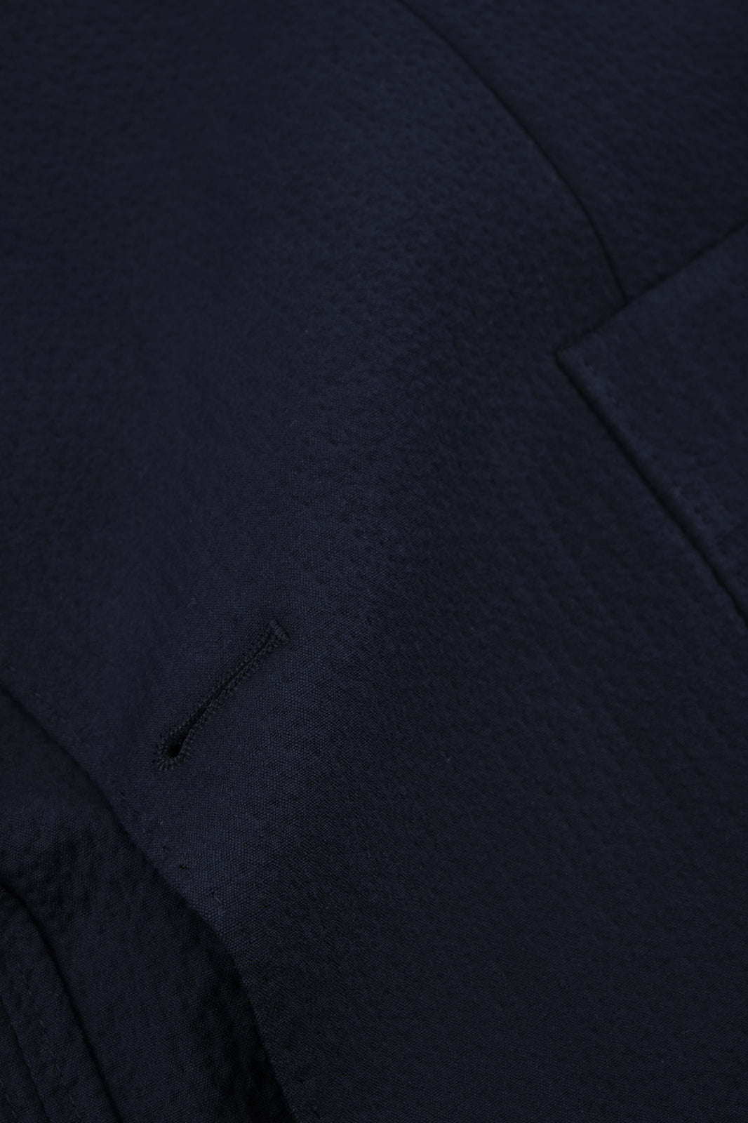 Seersucker patch pocket suit - Navy
