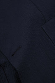 Seersucker patch pocket suit - Navy