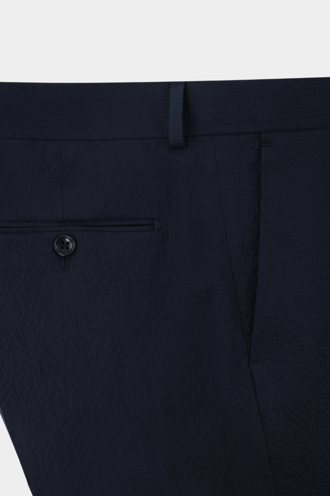 Seersucker patch pocket suit - Navy
