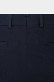 Seersucker patch pocket suit - Navy