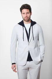 Bon suit with patch pocket - Light gray