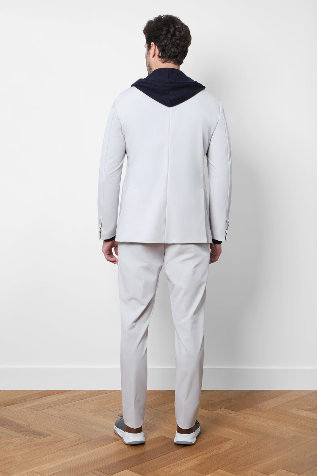 Bon suit with patch pocket - Light gray