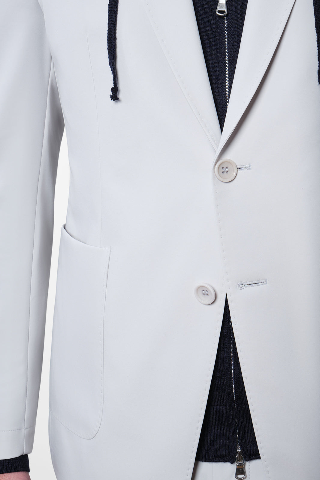 Bon suit with patch pocket - Light gray