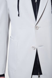 Bon suit with patch pocket - Light gray