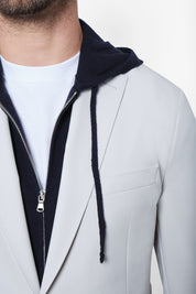 Bon suit with patch pocket - Light gray