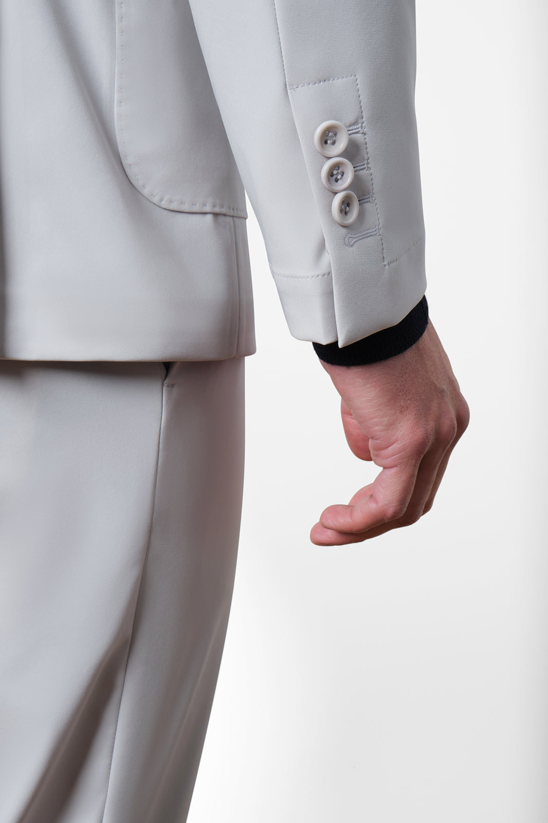 Bon suit with patch pocket - Light gray