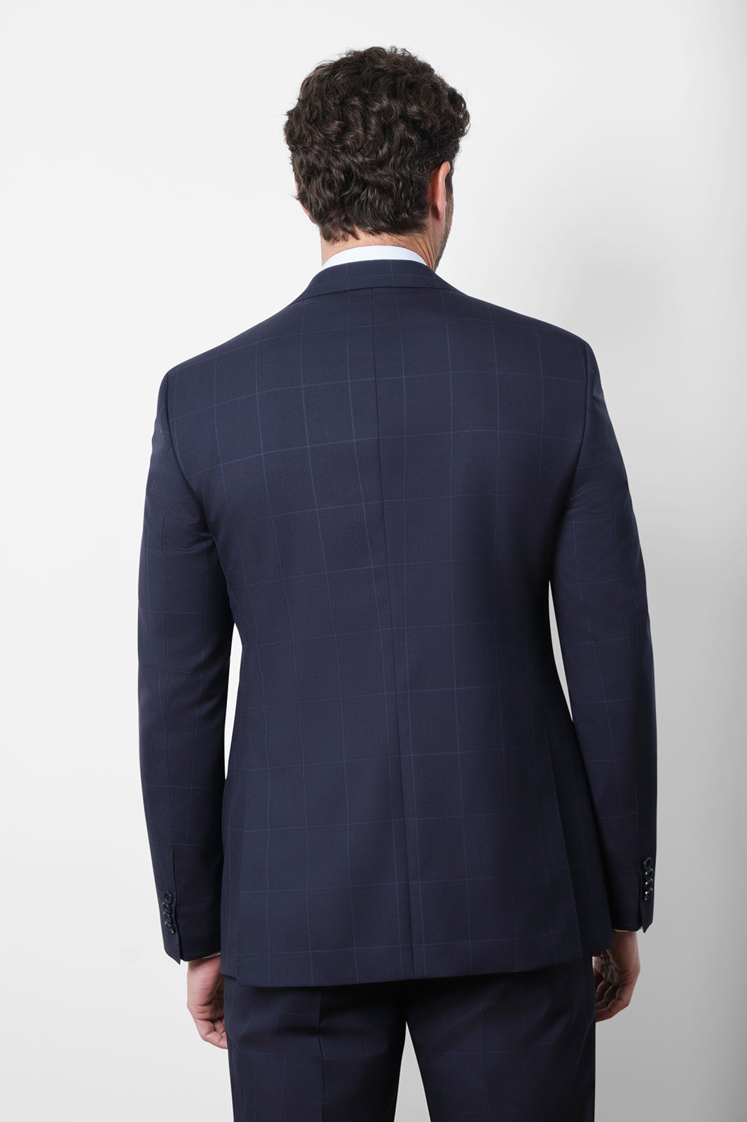 Costume - Navy windowpane check0