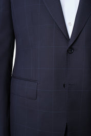 Costume - Navy windowpane check0