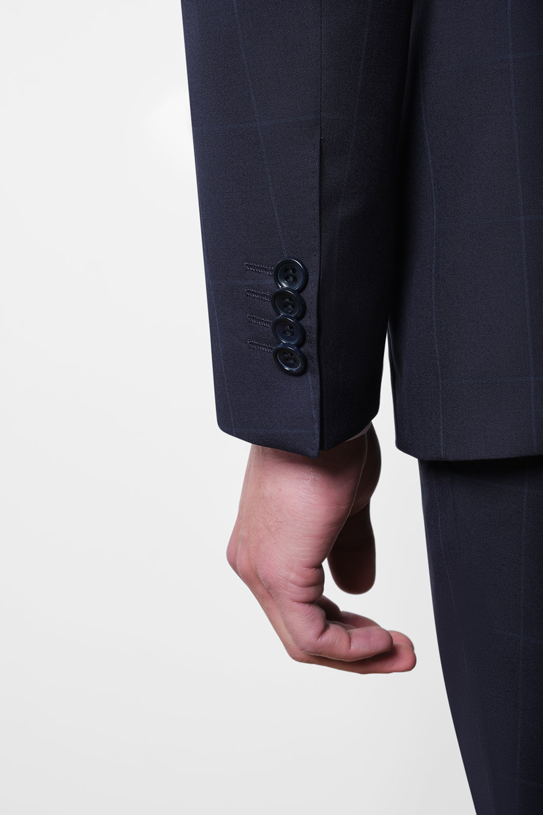 Costume - Navy windowpane check0