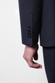 Costume - Navy windowpane check0