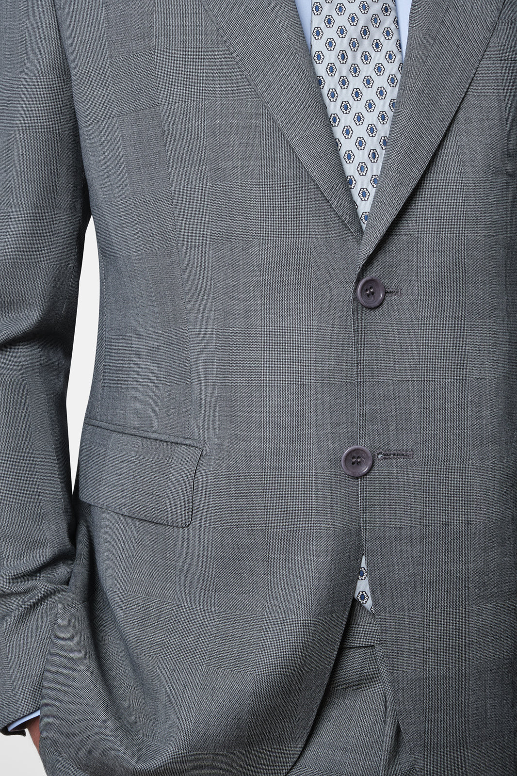 Prince of Wales Suit - Medium Grey