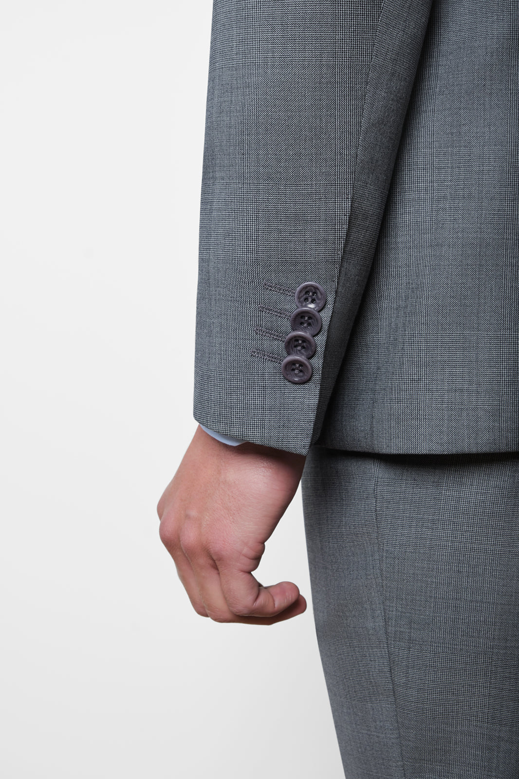 Prince of Wales Suit - Medium Grey
