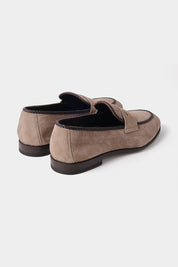 Suede loafers - Taupe