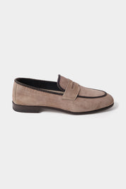 Suede loafers - Taupe