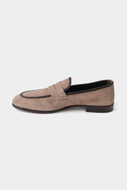 Suede loafers - Taupe