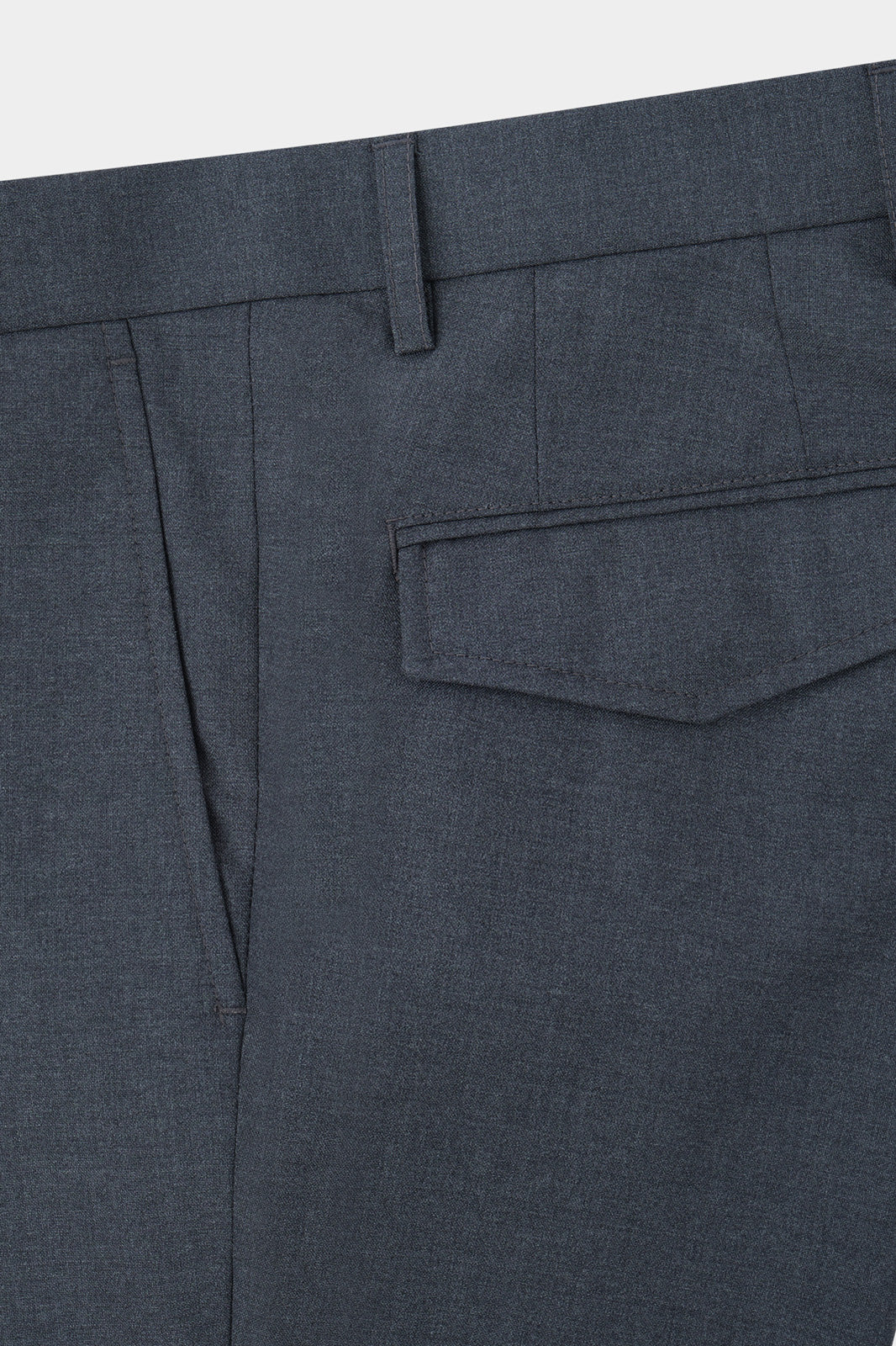 Stretch Wool Cargo Pants - Medium Grey