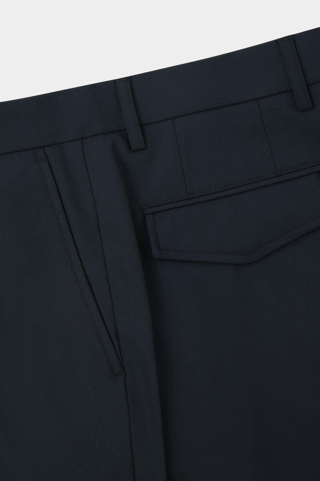Stretch wool cargo pants - Black