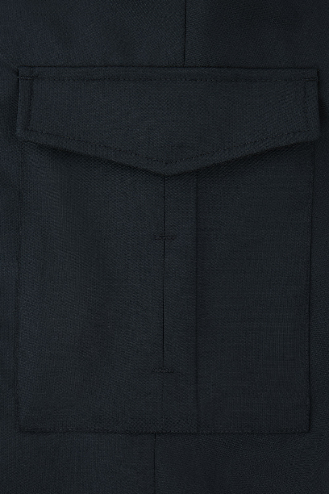 Stretch wool cargo pants - Black