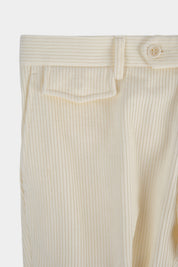 Corduroy Cargo Pants - Off-White