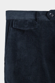 Corduroy cargo pants - Navy