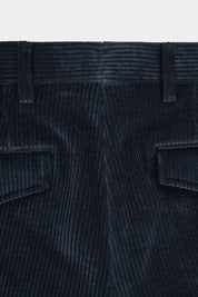 Corduroy cargo pants - Navy