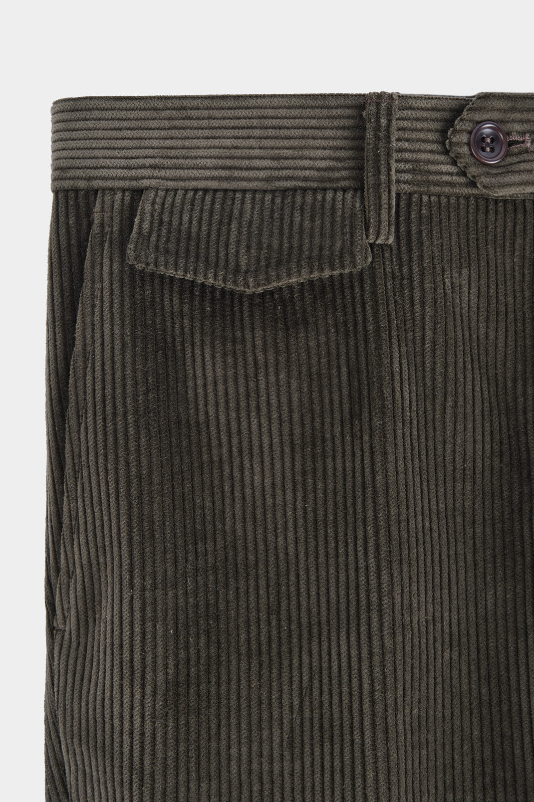 Corduroy cargo pants - Khaki