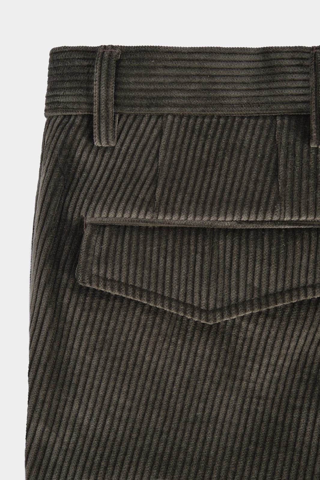 Corduroy cargo pants - Khaki
