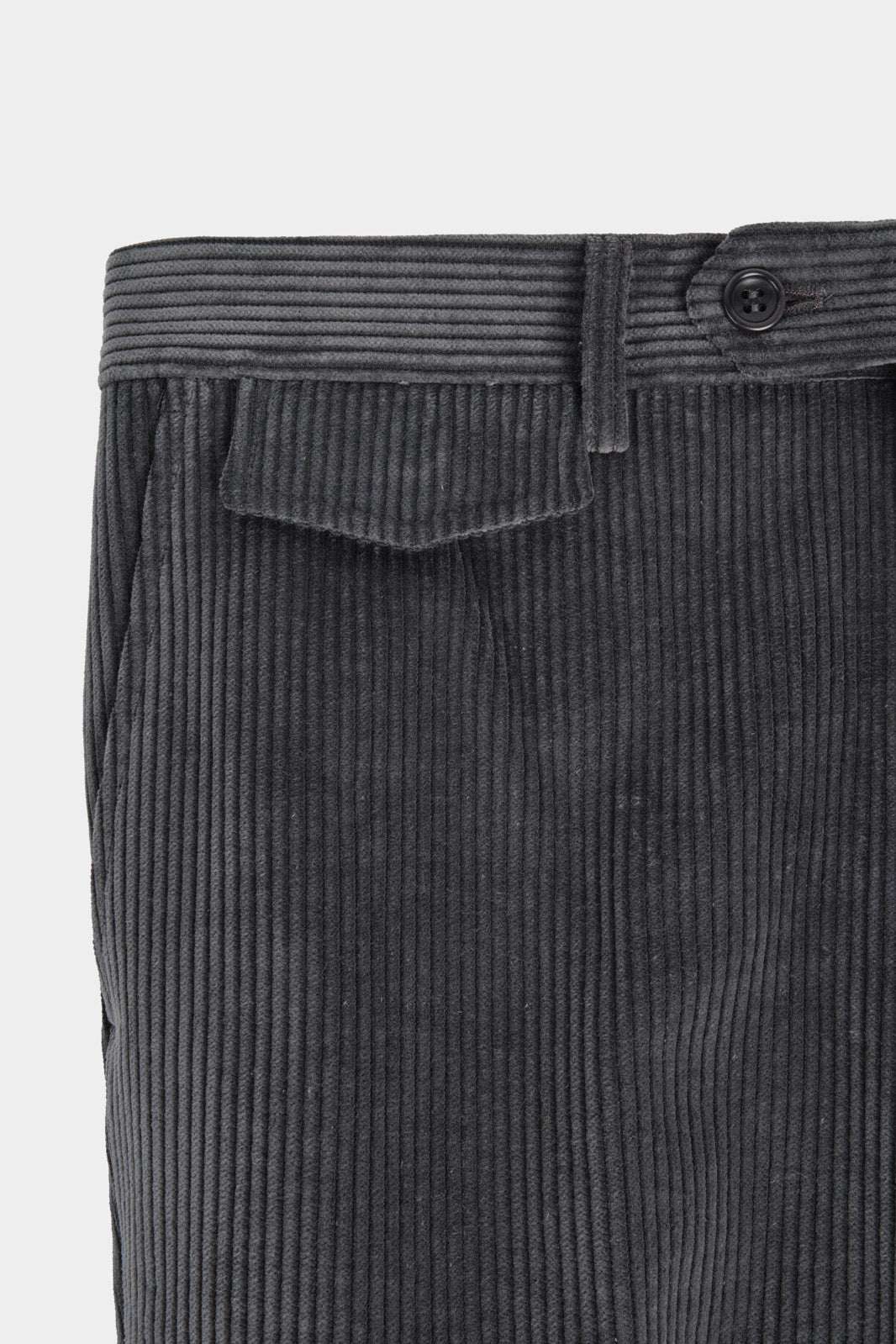 Corduroy Cargo Pants - Grey