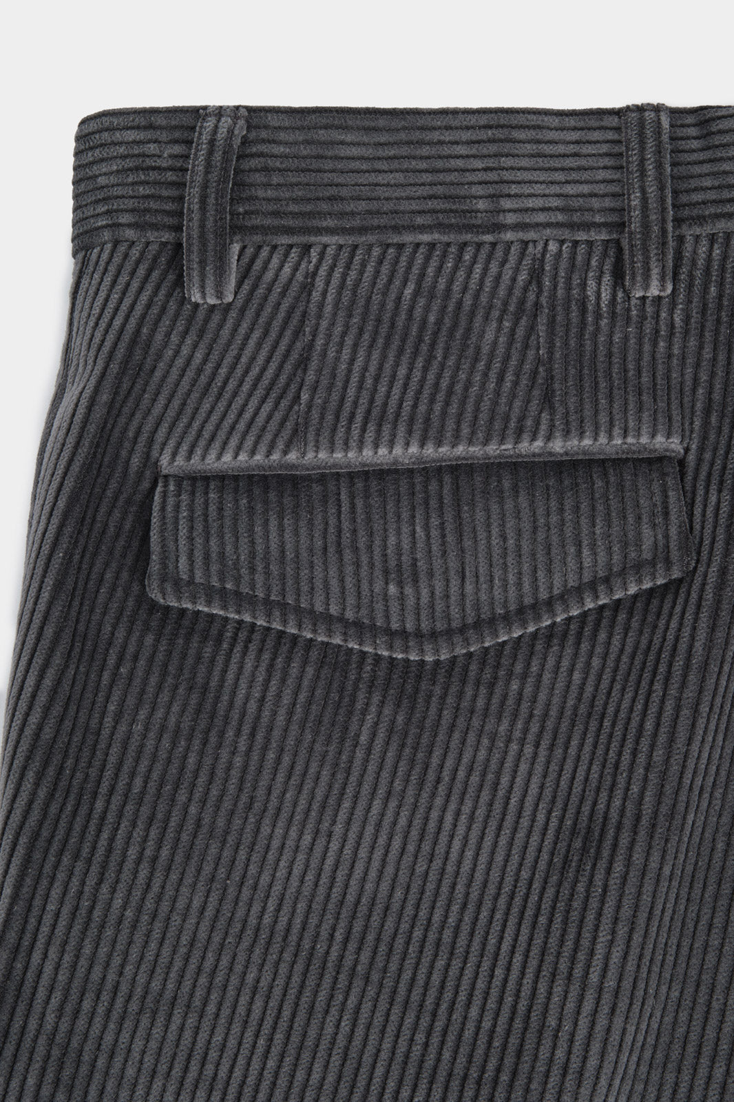 Corduroy Cargo Pants - Grey