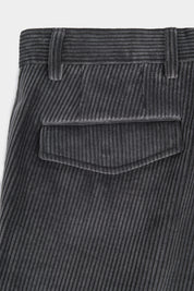 Corduroy Cargo Pants - Grey