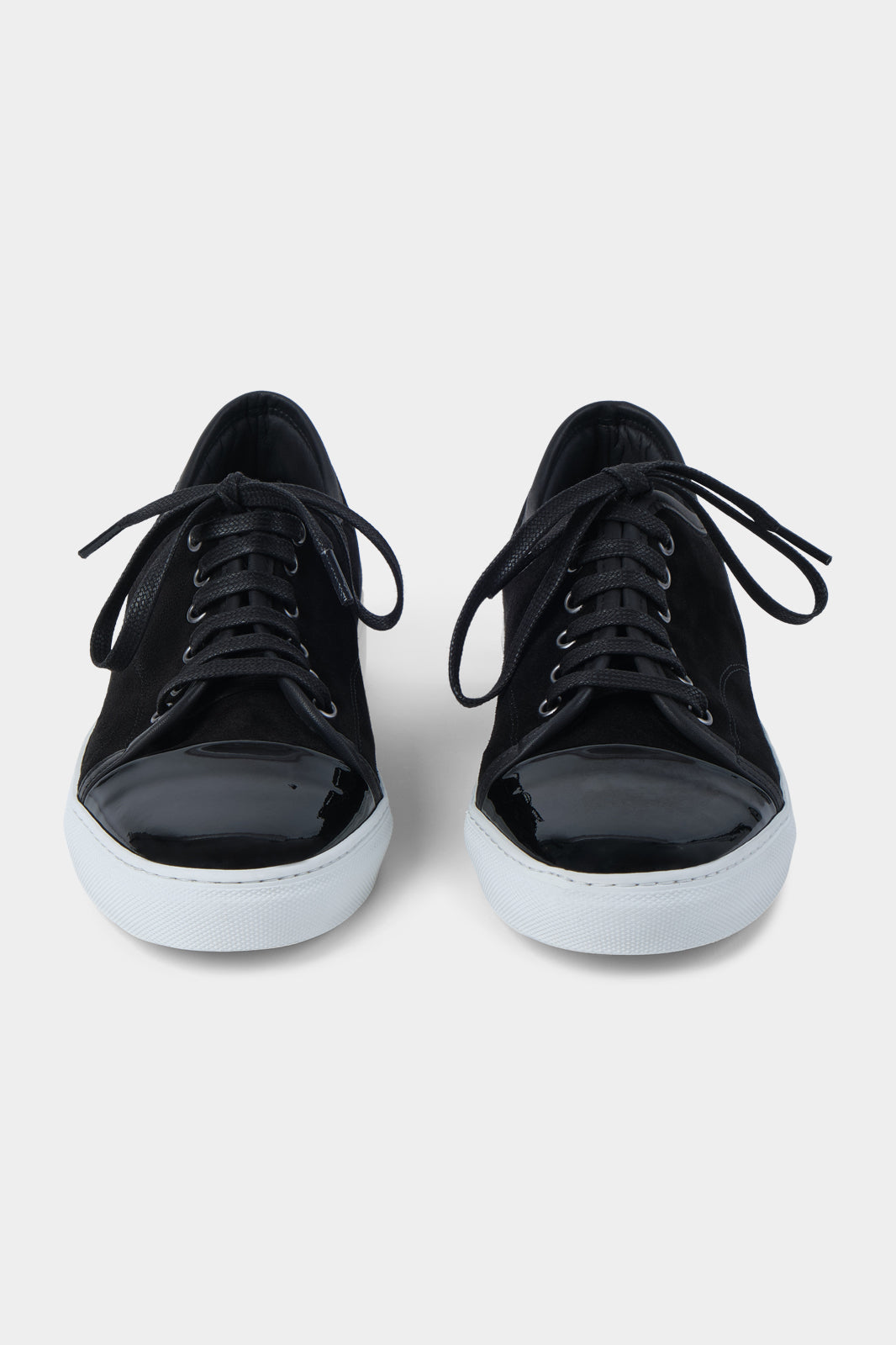 Patent toe sneaker - Black