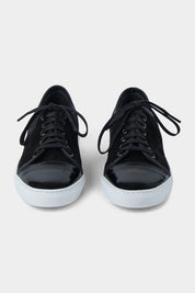 Patent toe sneaker - Black